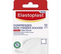Elastoplast - Compresas sin tejer, 7,5 cm x 7,5 cm, 10 compresas