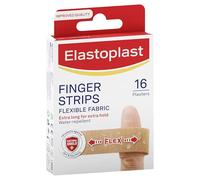 Elastoplast - Tiras de dedo extra flexibles (16 piezas), yesos flexibles y duraderos para dedos, yesos de tela elástica, yesos impermeables