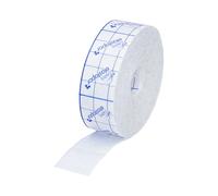 Elastopor - Tiritas no tejidas de 2,5 cm x 10 m, autoadhesivas, hipoalergénicas, respetuosas con la piel, rollo con escala de medidas y caja dispensadora, transpirable y flexible, sin látex