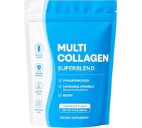Elavatex Multi Collagen Peptides, Collagen Peptides Powder for Women - Skin, Hair, Nails & Joint Support - Multi Collagen Powder with Hyaluronic Acid, Biotin & Vitamin C,Non-Gmo,Sugar Free (1pcs)
