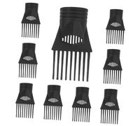 ELAYARD 10 Boquillas Concentradoras de Plástico Negro para Secador de Cabello, Accesorio de Repuesto para Maximizar Volumen en Viajes o Barberías