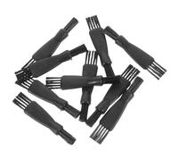ELAYARD 10 Cepillos de Limpieza para Afeitadoras Eléctricas Masculinas Doble Cabezal Mini Cepillo Negro Accesorio de Cuidado Personal para Limpieza Profunda Casa y Viajes