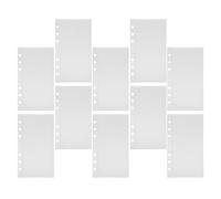 ELAYARD 10 Piezas Bolsillos Transparentes para Archivador Fundas de PP Resistentes para Presupuesto Sobres Organizadores sin Cremallera Insertos para Carpeta de Anillas para Documentos