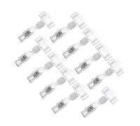 ELAYARD 10 piezas Clips Acrílicos para Etiquetas Precio Soporte Publicidad Supermercado Exhibición Práctica Resistente para Señalización Alimentos