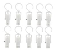 ELAYARD 10 Piezas Clips Giratorios para Cortinas Ganchos de Plástico Prácticos para Colgar Cortinas y Accesorios Hogares Oficinas y Jardines