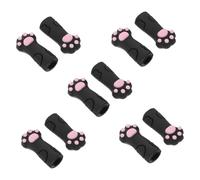 ELAYARD 10 Piezas de Silicona para Tijeras y Corta Cutículas Fundas Flexibles con Diseño Pata de Gato de Reutilizables para Manicura y Pedicura Compatibles con Pinzas y Cortaúñas