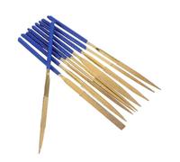 ELAYARD 10 piezas Limas de Aguja Recubiertas de Titanio para Metal Vidrio Madera Joyería Mini Limas de Precisión Resistentes para y Pulido Detallado