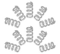 ELAYARD 10 Piezas Resortes de Compresión Pequeños de Acero Inoxidable, Surtido de 10 Piezas 0.5X2.5X5 MM, Resistentes Corrosión para Bolígrafos y Manualidades, Kit Compacto para