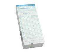 ELAYARD 100 hojas Tarjetas de Registro para Empleados Control Horario Semanal Papel para Fichar Trabajadores Tarjetas de Asistencia para Oficina y Gestión de Asistencia Color Aleatorio