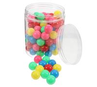ELAYARD 100 piezas Unidades Bolas de Plástico Huecas para Matemáticas Educativas Canicas de Colores para Contar y Problemas de Probabilidad Primaria