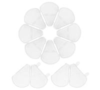 ELAYARD 10piezas Cubiertas De Plástico Transparente Para Cepillos De Maquillaje De Protección y Antipolvo Para De Pinceles