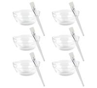ELAYARD 12 piezas Mascarilla Facial con Bol Mezclador Transparente y Aplicador de Barro Cepillo para Mascarilla Herramientas Portátiles para Cuidado Facial DIY Casa y Viaje