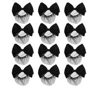 ELAYARD 12 Piezas Redes para Moños con Lazo Elástico Redes de Malla para Cabello Clips para Recogidos Accesorios Profesionales para Hotel Banco Enfermería y Restauración