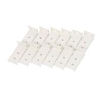 ELAYARD 12 Piezas Soporte Lateral para Riel de Cortina de Techo en Hierro Diseño Minimalista, Instalación sin Herramientas y Ajuste Versátil para Cortinas Hogar