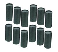 ELAYARD 12 Piezas Tubos de Cartón Kraft con Tapa Envases Redondos Reciclables para Aceites Esenciales Té Incienso Caja Natural Verde Oscuro