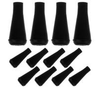 ELAYARD 12 Puntas de Flecha de Goma Blanda para Práctica Seguras y Reutilizables, Accesorio Negro Adecuado para Tiro Arco en Casa y Entrenamiento