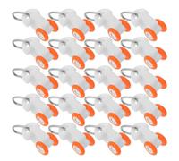 ELAYARD 120 Unidades Rodillos para Riel de Cortina Deslizador Doble Rueda de Plástico Resistente Accesorios para Riel Eléctrico de Cortinas Movimiento Silencioso para Hogar Inteligente