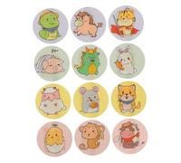 ELAYARD 120piezas Unidades De Parches Adhesivos Redondos Mini Impermeables Con Diseño De Animales Para Niño Niña Vendajes Autoadhesivos Transpirables y Protectores Para Heridas Material
