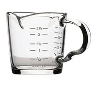 ELAYARD 1Pieza Taza Doble Boca de Vidrio Medidor Resistente Altas para Espresso y Recetas de Usar con Clara