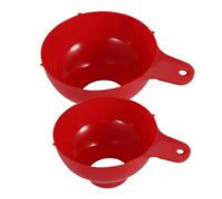 ELAYARD 2 embudos de plástico anchos de boca grande, aptos para alimentos, versátiles para mermelada, aceite y líquidos, robusto, con orificio para colgar para el hogar y la cocina