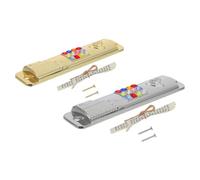 ELAYARD 2 Juegos Mezuzás Metálicas Religiosas con Pergamino Decoración Artística para Puerta Adornos Judíos para Entrada Regalo Simbólico y Ambiente Sagrado