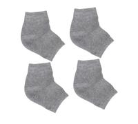 ELAYARD 2 pares Calcetines de Gel para Talones Agrietados Protección Hidratante y Exfoliante Diseño Transpirable para Pies Secos Paquete de Unisex Cómodo y Elástico para Uso Nocturno