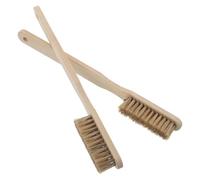 ELAYARD 2 Piezas 2 Cepillos para Escalada Búlder Mango de Madera, Cerdas de Nailon Resistentes, Depurador de Tiza Portátil para Limpieza de Presas en Interiores y Exteriores, Accesorio