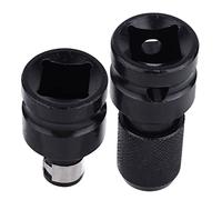 ELAYARD 2 piezas Adaptador de Casquillo Hexagonal Vanadio para Taladro y Llave de Convertidor Rápido con Liberación para Herramientas Eléctricas y Telescópico y