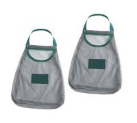 ELAYARD 2 Piezas Bolsas Malla Reutilizables para Verduras y Frutas Bolsa Colgante Ventilada Almacenamiento Fresco para Ajo y Jengibre de Poliéster Resistente y Transpirable