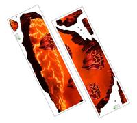 ELAYARD 2 piezas Calcomanías de Pared y Suelo Autoadhesivas Lava Volcán Removibles para Decorar Habitaciones Salón y Dormitorio de Unidades