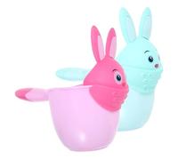 ELAYARD 2 Piezas de Taza de Enjuague para Baño de Ñiño Diseño Animal, Pp sin Olores, para Aseo Divertido y Fácil Enjuague del Cabello