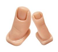 ELAYARD 2 Piezas Dedos de Silicona Flexibles para Práctica de Uñas Diseño Ergonómico Realista Material para Mejorar Técnicas de Manicura y Pedicura Casa