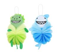 ELAYARD 2 piezas Esponja Baño Infantil Suave Esponjas Lufa Cartoon para Exfoliar Cuerpo y Crear Burbujas con Material Duradero
