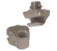 ELAYARD 2 Piezas Gancho Clip para Parasol de Coche Retén Fijador para Visera Interior Unidades Gris Original Compatible con Honda Fabricado Resistente para Duradero