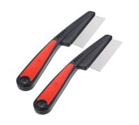 ELAYARD 2 piezas Peines de Acero Inoxidable Unidades Peine de Dientes para Eliminación de Caspa Cepillo para Cabelludo Desenredante para Adultos y Mascotas Duradero y Fácil de Limpiar