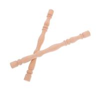 ELAYARD 2 Piezas Pilares Romanos de Madera Maciza de Columnas Pequeñas para Decoración Hogar Accesorios Clásicos para Muebles Puentes y Proyectos DIY Acabado Pulido y Superficie Suave