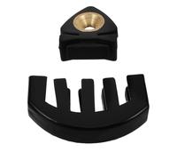 ELAYARD 2 piezas Silenciador para Violín Negro de Goma Portátil de Adaptable Violines Pequeños y Completos Reduce Ruido para Práctica y Conciertos Equipo Música Profesional