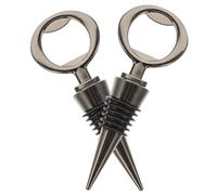 ELAYARD 2 piezas Tapones de Vino Multifuncionales Tapones de Botella Reutilizables Compactos y Herméticos para Fiestas Materiales Seguros Fugas para Conservar