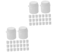 ELAYARD 2 Series Tapas para Pasta De Dientes De Plástico Duradero Diseño Giratorio Y Flip De Tapones Roscados para Tubos Compacto Y Fácil De Instalar 30 Piezas*2