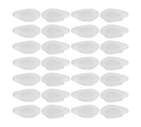 ELAYARD 20 Pares Almohadillas Nasales de Silicona Transparentes para Gafas de Sol, Repuesto Almohadillas Nariz Presión, Tamaño 0,5 X 0,3 Pulgadas, Accesorio Cómodo para Reparación