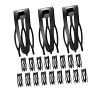 ELAYARD 20 piezas Clips de Pelo Metálicos Negros para Mujer Pequeños Accesorios Resistentes para Flequillo Sujetadores para Tipo de Cabello para Peinados y Fiestas
