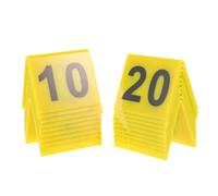 ELAYARD 20 piezas Marcadores de Números Acrílicos Doble Cara Resistente para Mesa Restaurante Señales Multifunción para Eventos y