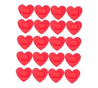 ELAYARD 20 piezas Parche Adhesivo Forma de Corazón Vendajes para Heridas Autoadhesivos de PE Transpirable Absorbente y Portátil