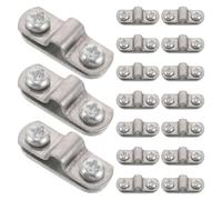 ELAYARD 20 Piezas Soporte de Placa de Fijación para Guardabarros de Bicicleta con Tornillos de Fijación Duraderos, Kit Compatible para Mantenimiento de Bicicletas de Montaña y