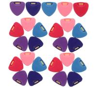 ELAYARD 25 Piezas Estuche Portátil para Púas de Guitarra Caja Organizadora Triangular de Plástico para Ukulele Banjo Protección Duradera y Diseño Compacto para Músicos Viajeros