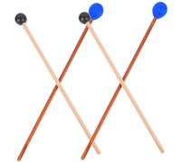 ELAYARD 2pares Martillos De Marimba Mazos De Hilo y Mazos De Goma Baquetas Para Instrumentos De Percusión Para Ensayos Musicales Casa o Estudio