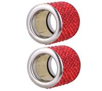 ELAYARD 2piezas Anillo Gemas Imitación Reposacabezas Coche Decoración Interior