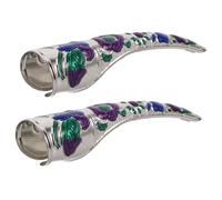 ELAYARD 2piezas Conjunto De Armadura Para Uñas Postizas De Cobertura Completa Vintage Para Decoración De Uñas Halloween Cosplay y Fiestas