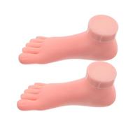 ELAYARD 2piezas Mannequin Foot Model Para Práctica De Uñas Realista y Duradero Silicona Resistente Para Técnicas De Manicura y Exhibición De Diseños De Uñas