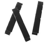 ELAYARD 3 Cintas Protectoras Antideslizantes para Raquetas de Pickleball Bádminton y Tenis 76 X 2 CM Color Negro Cinta de Agarre para Borde Repuesto para Protección y Mejor Control